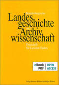Beck / Neitmann |  Brandenburgische Landesgeschichte und Archivwissenschaft | eBook | Sack Fachmedien