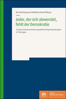 Herzberg / Knauff | Jeder, der sich abwendet, fehlt der Demokratie | E-Book | sack.de