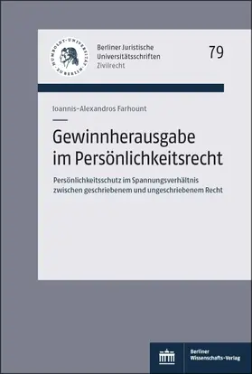 Farhount |  Gewinnherausgabe im Persönlichkeitsrecht | Buch |  Sack Fachmedien