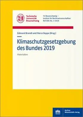 Brandt / Deppe |  Klimaschutzgesetzgebung des Bundes 2019 | Buch |  Sack Fachmedien