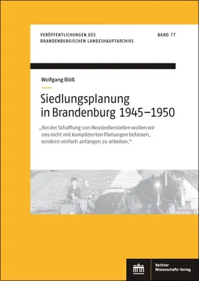 Blöß |  Siedlungsplanung in Brandenburg von 1945–1950 | Buch |  Sack Fachmedien