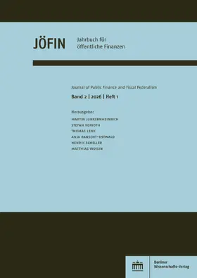 Junkernheinrich / Korioth / Lenk |  Jahrbuch für öffentliche Finanzen 2 (2026) 1 | Buch |  Sack Fachmedien