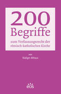 Althaus |  200 Begriffe zum Verfassungsrecht der römisch-katholischen Kirche | Buch |  Sack Fachmedien