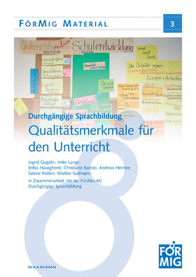 Gogolin / Lange / Hawighorst |  Durchgängige Sprachbildung: Qualitätsmerkmale für den Unterricht | Buch |  Sack Fachmedien