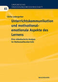 Ledergerber |  Unterrichtskommunikation und motivational-emotionale Aspekte des Lernens | Buch |  Sack Fachmedien