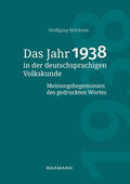 Brückner |  Das Jahr 1938 in der deutschsprachigen Volkskunde | Buch |  Sack Fachmedien