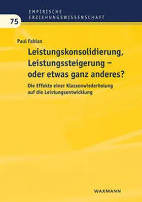 Fabian |  Leistungskonsolidierung, Leistungssteigerung – oder etwas ganz anderes? | Buch |  Sack Fachmedien