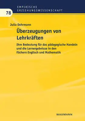 Dohrmann |  Überzeugungen von Lehrkräften | Buch |  Sack Fachmedien