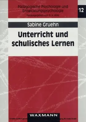 Gruehn | Unterricht und schulisches Lernen | E-Book | www.sack.de