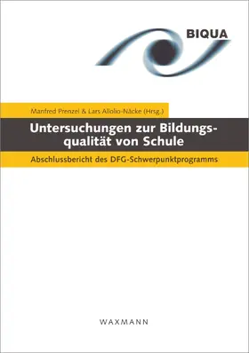 Prenzel / Allolio-Näcke |  Untersuchungen zur Bildungsqualität von Schule | eBook | Sack Fachmedien