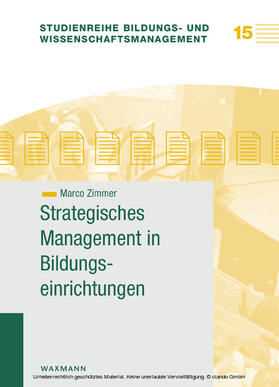 Zimmer | Strategisches Management in Bildungseinrichtungen | E-Book | sack.de