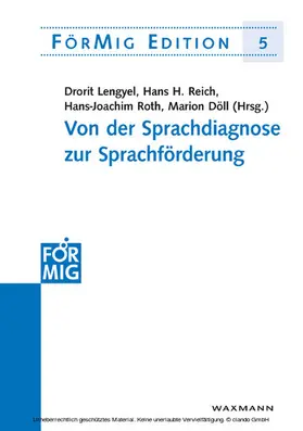 Lengyel / Roth |  Von der Sprachdiagnose zur Sprachförderung | eBook | Sack Fachmedien
