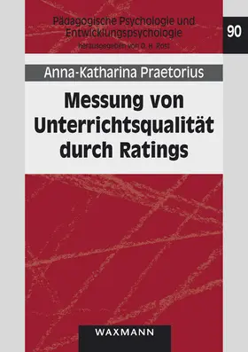 Praetorius |  Messung von Unterrichtsqualität durch Ratings | eBook | Sack Fachmedien