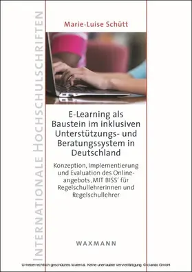 Schütt | E-Learning als Baustein im inklusiven Unterstützungs- und Beratungssystem in Deutschland | E-Book | www.sack.de