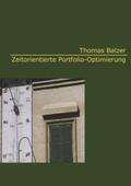 Balzer |  Zeitorientierte Portfolio-Optimierung | Buch |  Sack Fachmedien