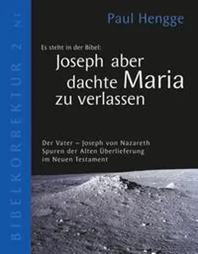 Hengge |  Joseph aber dachte Maria zu verlassen | Buch |  Sack Fachmedien