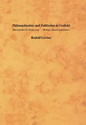 Gerber |  Philosophisches und Politisches in Gedicht | Buch |  Sack Fachmedien