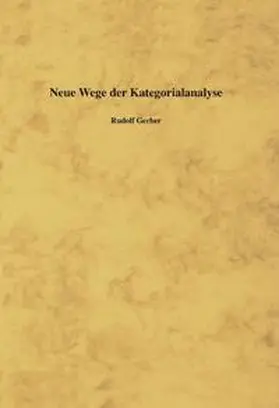 Gerber |  Neue Wege der Kategorialanalyse | Buch |  Sack Fachmedien
