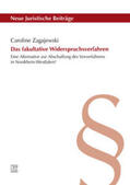 Zagajewski |  Das fakultative Widerspruchsverfahren | Buch |  Sack Fachmedien
