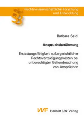 Seidl |  Anspruchsberühmung | Buch |  Sack Fachmedien