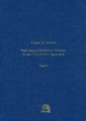 Mrsich |  Rechtsgeschäftliches Denken in der Frühkultur Ägyptens | Buch |  Sack Fachmedien