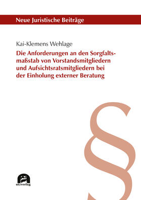 Wehlage | Wehlage, K: Anforderungen an den Sorgfaltsmaßstab von Vorsta | Buch | 978-3-8316-4899-3 | sack.de