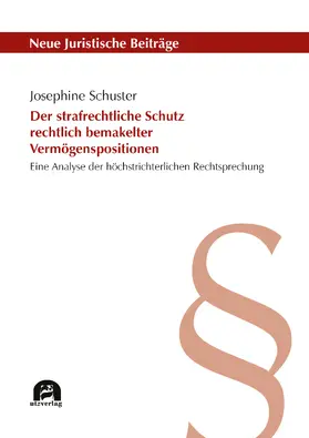 Schuster | Der strafrechtliche Schutz rechtlich bemakelter Vermögenspositionen | Buch | 978-3-8316-5002-6 | sack.de