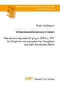 Kuhlmann |  Verbandssanktionierung in Italien | eBook | Sack Fachmedien