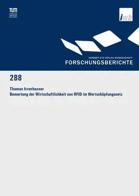 Irrenhauser | Bewertung der Wirtschaftlichkeit von RFID im Wertschöpfungsnetz | E-Book | www.sack.de