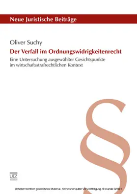 Suchy |  Der Verfall im Ordnungswidrigkeitenrecht | eBook | Sack Fachmedien