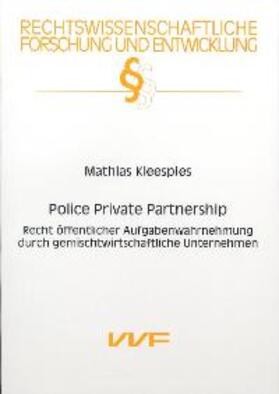 Kleespies | Police Private Partnership | Buch | 978-3-8316-8466-3 | sack.de