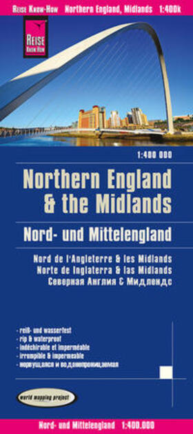Peter Rump | Reise Know-How Landkarte Nord- und Mittelengland / Northern England & the Midlands (1:400.000) | Sonstiges | 978-3-8317-7436-4 | sack.de