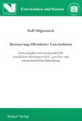 Hilgenstock |  Hilgenstock, R: Besteuerung öffentlicher Unternehmen | Buch |  Sack Fachmedien