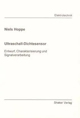 Hoppe |  Ultraschall-Dichtesensor | Buch |  Sack Fachmedien