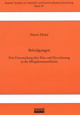 Meier |  Beleidigungen | Buch |  Sack Fachmedien