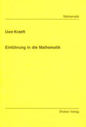 Kraeft |  Einführung in die Mathematik | Buch |  Sack Fachmedien