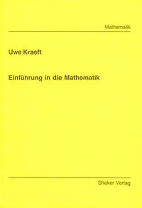 Kraeft |  Einführung in die Mathematik | Buch |  Sack Fachmedien