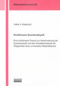 Weberruß |  Weberruß, V: Nichtlineare Quantenphysik | Buch |  Sack Fachmedien