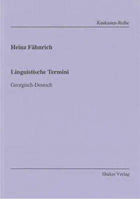 Fähnrich |  Linguistische Termini | Buch |  Sack Fachmedien