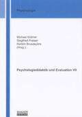 Krämer / Preiser / Brusdeylins |  Psychologiedidaktik und Evaluation VII | Buch |  Sack Fachmedien