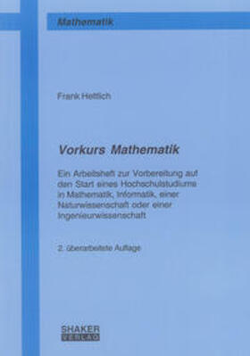 Hettlich |  Hettlich, F: Vorkurs Mathematik | Buch |  Sack Fachmedien