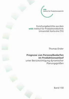 Ender |  Prognose von Personalbedarfen im Produktionsanlauf | Buch |  Sack Fachmedien