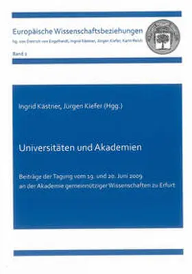 Kästner / Kiefer |  Universitäten und Akademien | Buch |  Sack Fachmedien