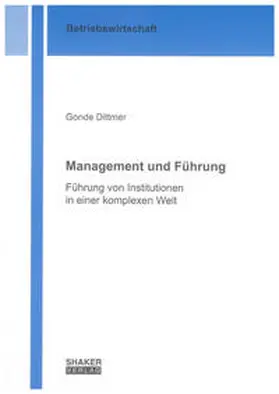 Dittmer |  Management und Führung | Buch |  Sack Fachmedien