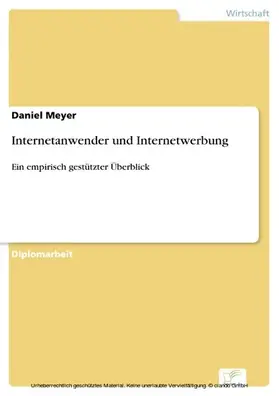 Meyer |  Internetanwender und Internetwerbung | eBook | Sack Fachmedien