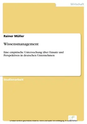 Müller |  Wissensmanagement | eBook | Sack Fachmedien