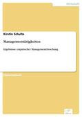 Schulte |  Managementtätigkeiten | eBook | Sack Fachmedien