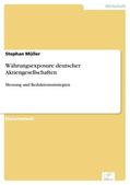 Müller |  Währungsexposure deutscher Aktiengesellschaften | eBook | Sack Fachmedien