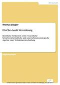 Ziegler |  EG-Öko-Audit-Verordnung | eBook | Sack Fachmedien