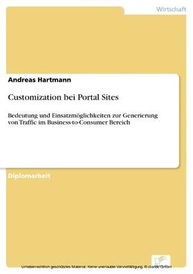 Hartmann | Customization bei Portal Sites | E-Book | sack.de